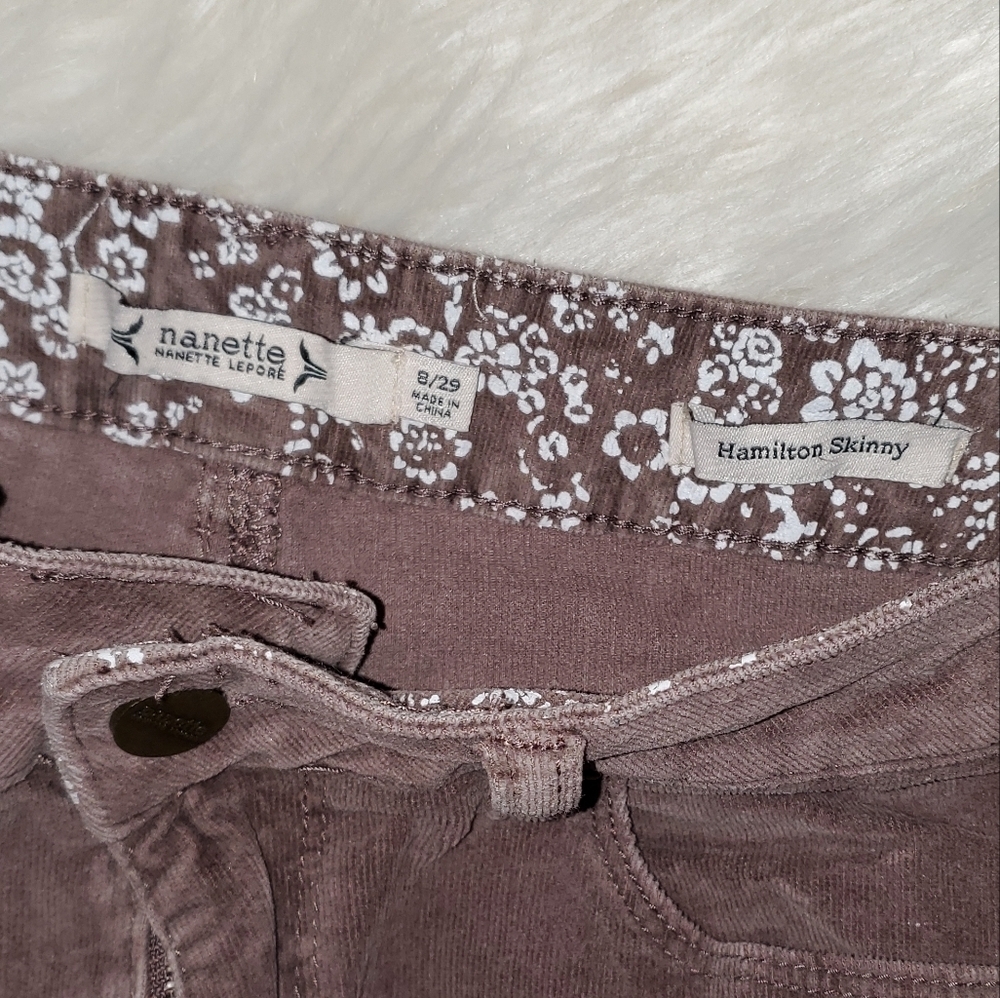 Nanette Lepore Hamilton Skinny Corduroy Jeans - Picture 2 of 10